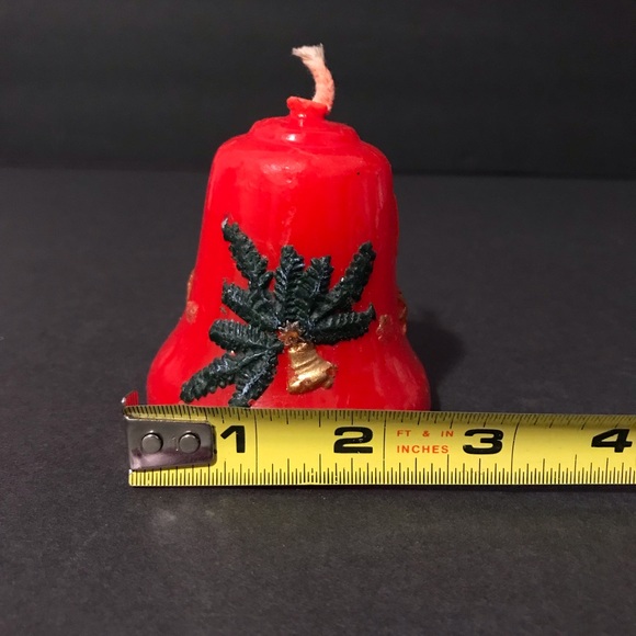 Unbranded Holiday Red Vintage Christmas Bell Candle Made In Germany